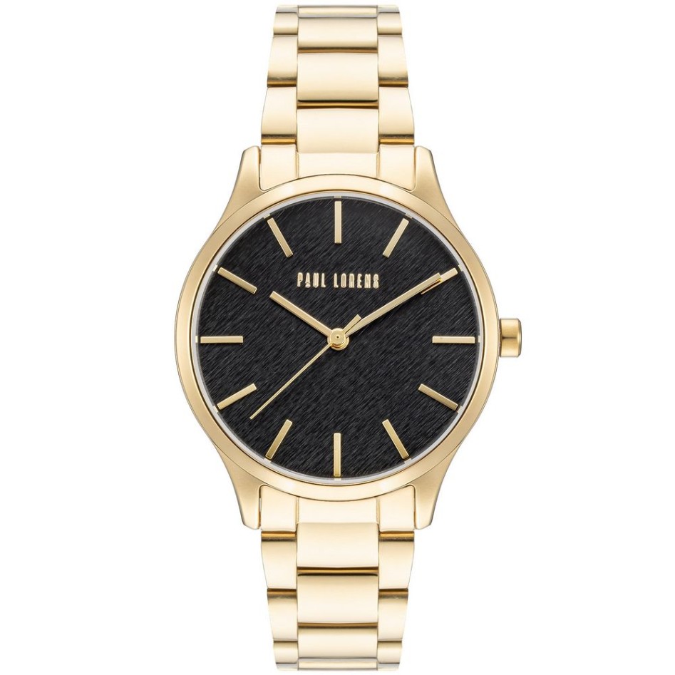 Zegarek Damski Paul Lorens PL20007B-1D1 na bransolecie stalowej w kolorze Złoty/Złoty o szerokości 16/14mm