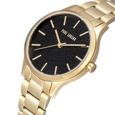 Zegarek Damski Paul Lorens PL20007B-1D1 na bransolecie stalowej w kolorze Złoty/Złoty o szerokości 16/14mm