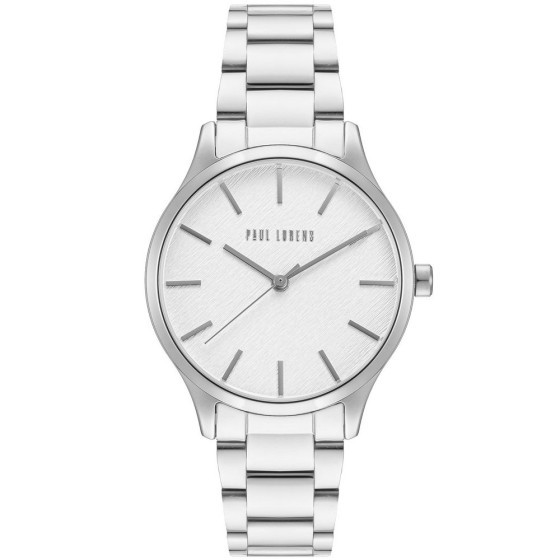 Zegarek Damski Paul Lorens PL20007B-3C1 na bransolecie stalowej w kolorze Srebrny/Srebrny o szerokości 16/14mm