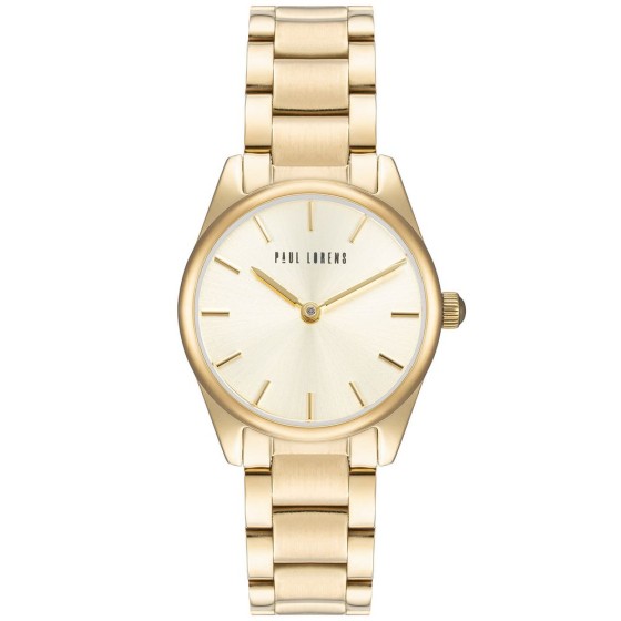 Zegarek Damski Paul Lorens PL20008B-4D1 na bransolecie stalowej w kolorze Złoty/Złoty o szerokości 14/14mm