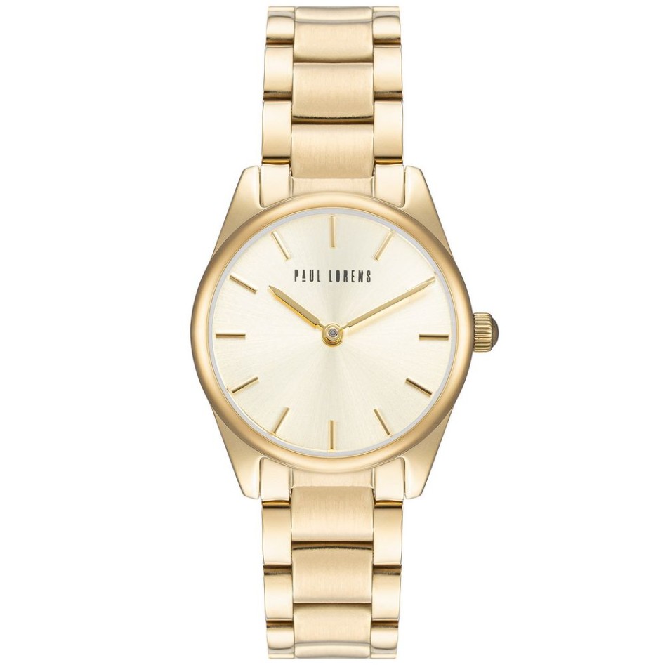 Zegarek Damski Paul Lorens PL20008B-4D1 na bransolecie stalowej w kolorze Złoty/Złoty o szerokości 14/14mm