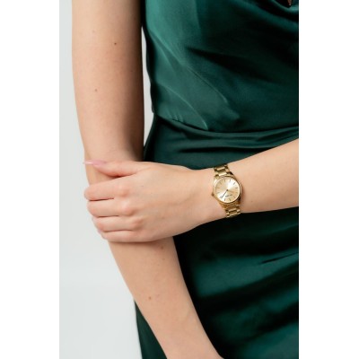 Zegarek Damski Paul Lorens PL20008B-4D1 na bransolecie stalowej w kolorze Złoty/Złoty o szerokości 14/14mm