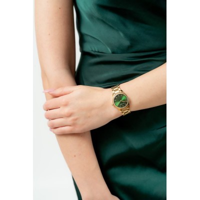 Zegarek Damski Paul Lorens PL20008B-8D1 na bransolecie stalowej w kolorze Złoty/Złoty o szerokości 14/14mm