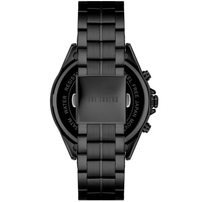 Zegarek Męski Paul Lorens PL20009B-1A5 na bransolecie stalowej w kolorze Czarny/Czarny o szerokości 22/20mm