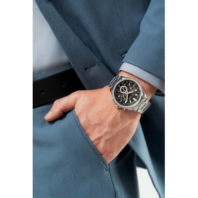 Zegarek Męski Paul Lorens PL20009B-1C1 na bransolecie stalowej w kolorze Srebrny/Srebrny o szerokości 22/20mm