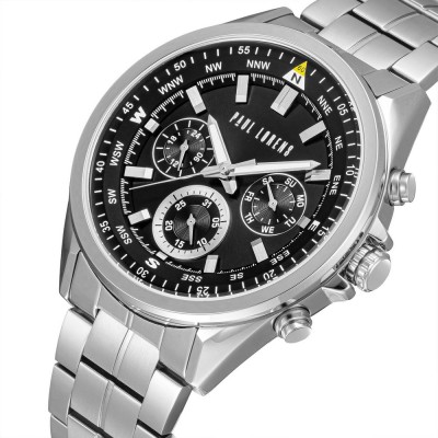 Zegarek Męski Paul Lorens PL20009B-1C1 na bransolecie stalowej w kolorze Srebrny/Srebrny o szerokości 22/20mm