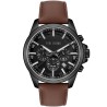 Zegarek Męski Paul Lorens PL20010A-1B2 na pasku skórzanym w kolorze Czarny/Brązowy o szerokości 22/20mm