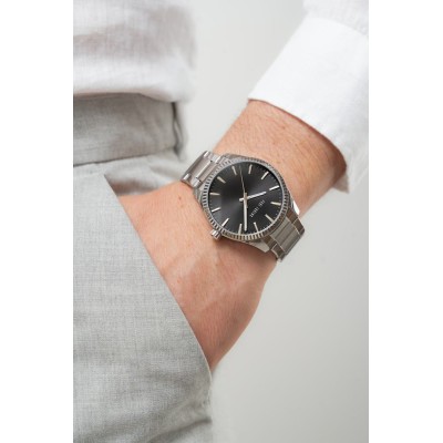 Zegarek Męski Paul Lorens PL20012B-1C1 na bransolecie stalowej w kolorze Srebrny/Srebrny o szerokości 22/20mm