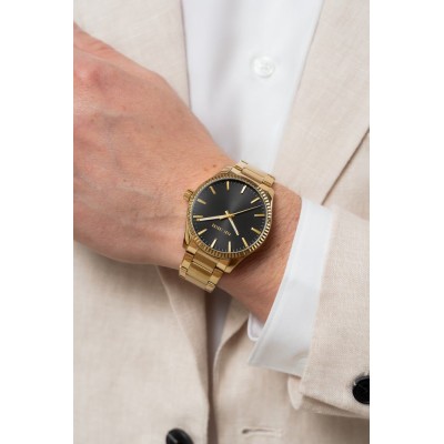 Zegarek Męski Paul Lorens PL20012B-1D1 na bransolecie stalowej w kolorze Złoty/Złoty o szerokości 22/20mm