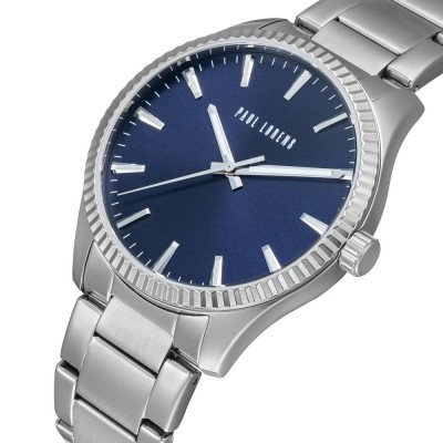 Zegarek Męski Paul Lorens PL20012B-6C1 na bransolecie stalowej w kolorze Srebrny/Srebrny o szerokości 22/20mm