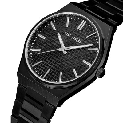 Zegarek Męski Paul Lorens PL20013B-1A5 na bransolecie stalowej w kolorze Czarny/Czarny o szerokości 24/20mm