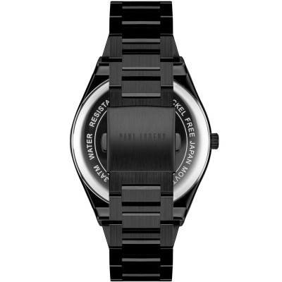 Zegarek Męski Paul Lorens PL20013B-1A5 na bransolecie stalowej w kolorze Czarny/Czarny o szerokości 24/20mm