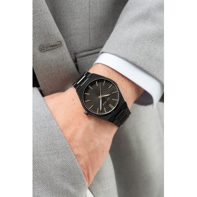 Zegarek Męski Paul Lorens PL20013B-1A5 na bransolecie stalowej w kolorze Czarny/Czarny o szerokości 24/20mm