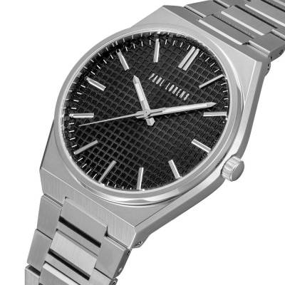 Zegarek Męski Paul Lorens PL20013B-1C1 na bransolecie stalowej w kolorze Srebrny/Srebrny/Czarny o szerokości 24/20mm