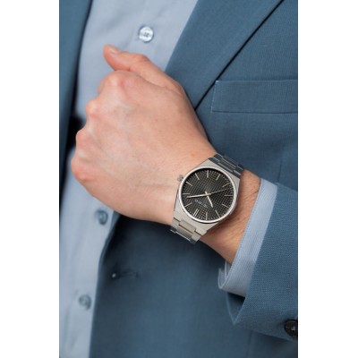 Zegarek Męski Paul Lorens PL20013B-1C1 na bransolecie stalowej w kolorze Srebrny/Srebrny/Czarny o szerokości 24/20mm