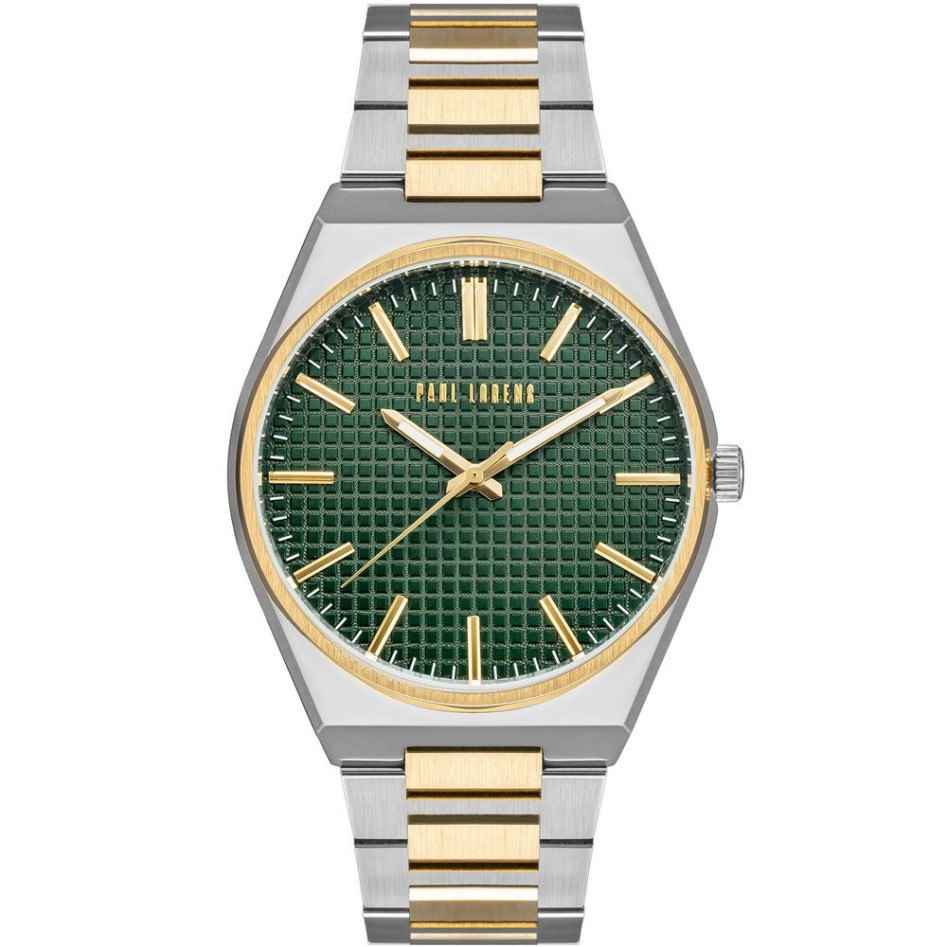 Zegarek Męski Paul Lorens PL20013B-8D2 na bransolecie stalowej w kolorze Srebrny/Srebrny/Złoty o szerokości 24/20mm