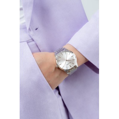 Zegarek Damski Paul Lorens PL20014B-1C1 na bransolecie stalowej w kolorze Srebrny/Srebrny o szerokości 20/18mm