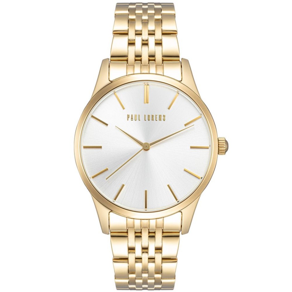 Zegarek Damski Paul Lorens PL20014B-3D1 na bransolecie stalowej w kolorze Złoty/Złoty o szerokości 20/18mm