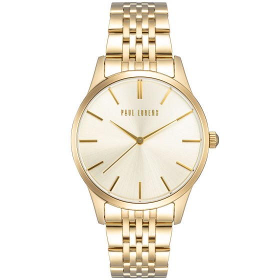 Zegarek Damski Paul Lorens PL20014B-4D1 na bransolecie stalowej w kolorze Złoty/Złoty o szerokości 20/18mm