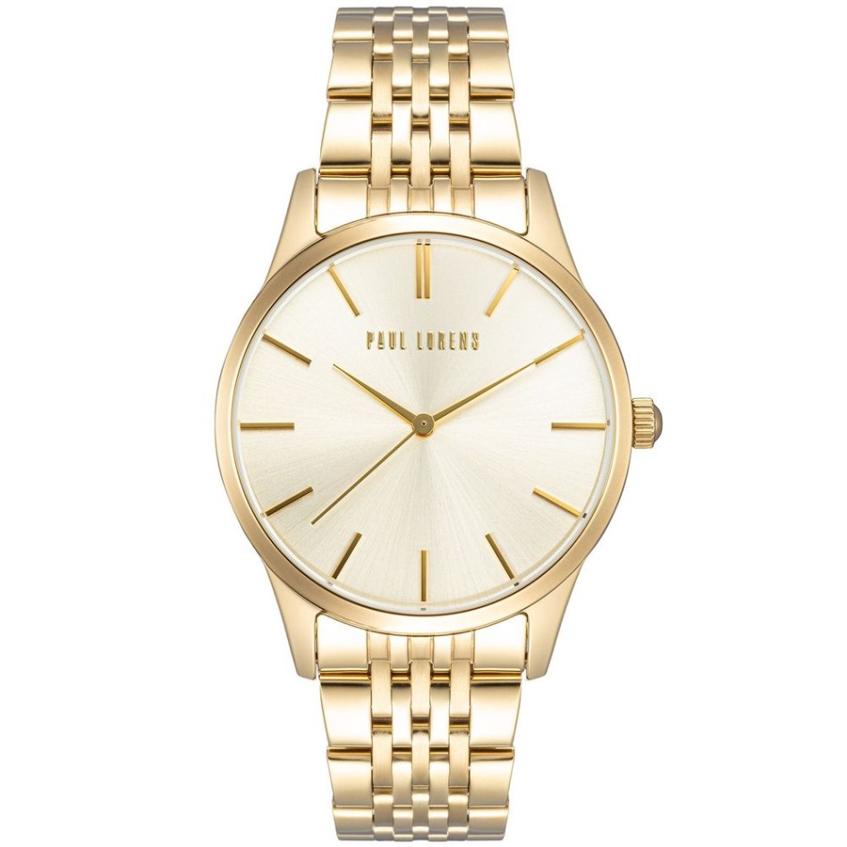 Zegarek Damski Paul Lorens PL20014B-4D1 na bransolecie stalowej w kolorze Złoty/Złoty o szerokości 20/18mm