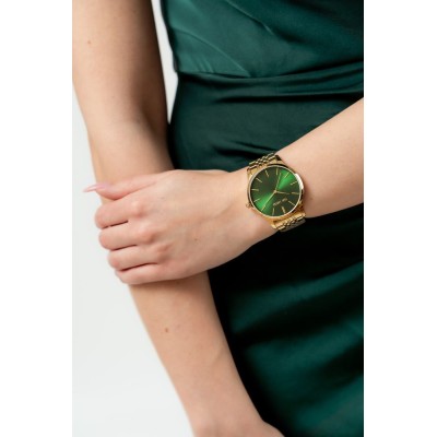 Zegarek Damski Paul Lorens PL20014B-8D1 na bransolecie stalowej w kolorze Złoty/Złoty o szerokości 20/18mm