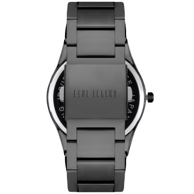 Zegarek Męski Paul Lorens PL20015B-1A5 na bransolecie stalowej w kolorze Czarny/Czarny o szerokości 24/22mm