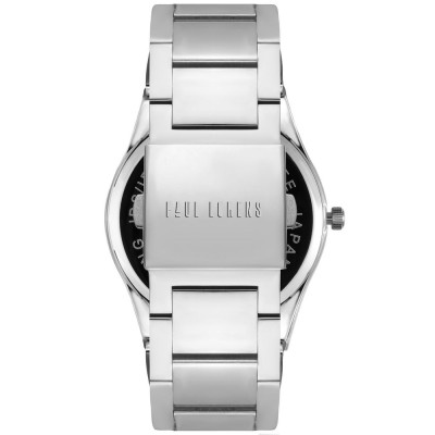 Zegarek Męski Paul Lorens PL20015B-1C1 na bransolecie stalowej w kolorze Srebrny/Srebrny o szerokości 24/22mm