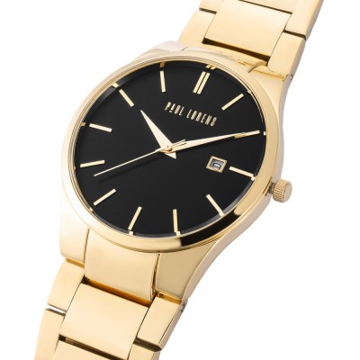 Zegarek Męski Paul Lorens PL20015B-1D1 na bransolecie stalowej w kolorze Złoty/Złoty o szerokości 24/22mm