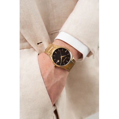 Zegarek Męski Paul Lorens PL20015B-1D1 na bransolecie stalowej w kolorze Złoty/Złoty o szerokości 24/22mm