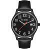 Zegarek Męski Paul Lorens PL20016A-1A3 na pasku skórzanym w kolorze Czarny/Czarny o szerokości 20/18mm