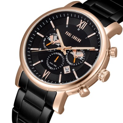 Zegarek Męski Paul Lorens PL20017B-1A4 na bransolecie stalowej w kolorze Miedziany/Czarny o szerokości 22/20mm