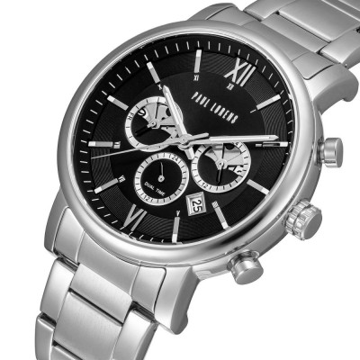 Zegarek Męski Paul Lorens PL20017B-1C1 na bransolecie stalowej w kolorze Srebrny/Srebrny o szerokości 22/20mm