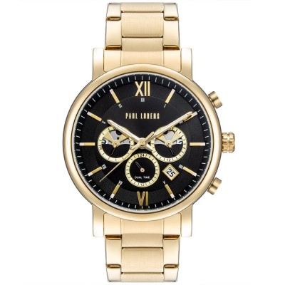 Zegarek Męski Paul Lorens PL20017B-1D1 na bransolecie stalowej w kolorze Złoty/Złoty o szerokości 22/20mm