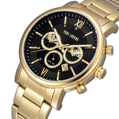 Zegarek Męski Paul Lorens PL20017B-1D1 na bransolecie stalowej w kolorze Złoty/Złoty o szerokości 22/20mm