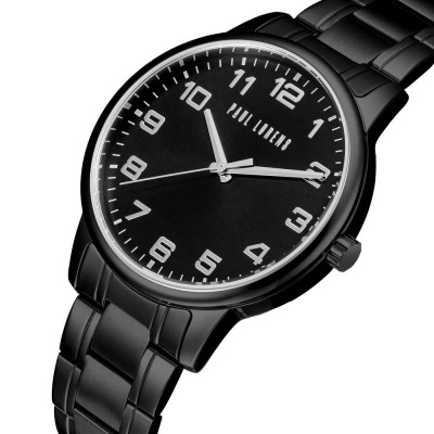 Zegarek Męski Paul Lorens PL20018B-1A5 na bransolecie stalowej w kolorze Czarny/Czarny o szerokości 20/18mm