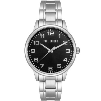 Zegarek Męski Paul Lorens PL20018B-1C1 na bransolecie stalowej w kolorze Srebrny/Srebrny o szerokości 20/18mm