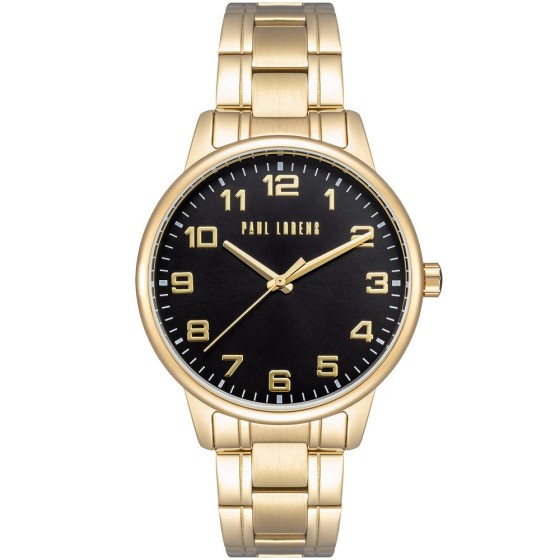 Zegarek Męski Paul Lorens PL20018B-1D1 na bransolecie stalowej w kolorze Złoty/Złoty o szerokości 20/18mm