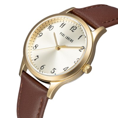 Zegarek Damski Paul Lorens PL20019A-4B2 na pasku skórzanym w kolorze Złoty/Brązowy o szerokości 16/14mm