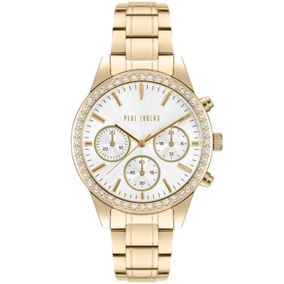 Zegarek Damski Paul Lorens PL20020B-3D1 na bransolecie stalowej w kolorze Złoty/Złoty o szerokości 16/14mm