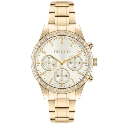 Zegarek Damski Paul Lorens PL20020B-4D1 na bransolecie stalowej w kolorze Złoty/Złoty o szerokości 16/14mm