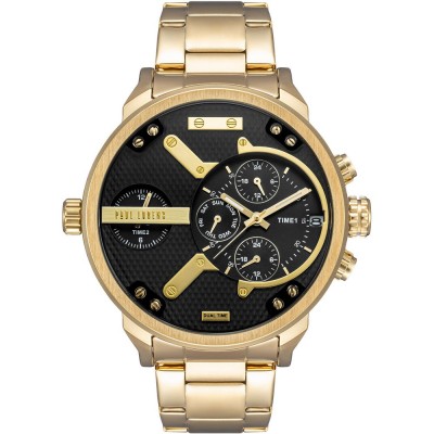Zegarek Męski Paul Lorens PL20021B-1D1 na bransolecie stalowej w kolorze Złoty/Złoty o szerokości 24/22mm