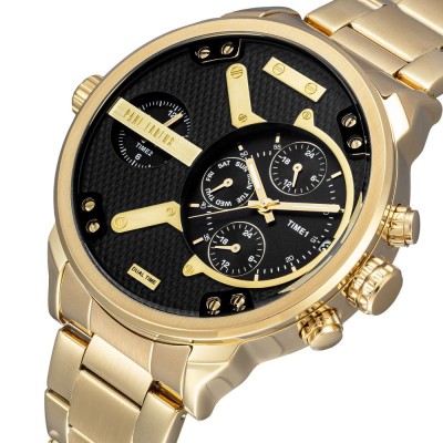 Zegarek Męski Paul Lorens PL20021B-1D1 na bransolecie stalowej w kolorze Złoty/Złoty o szerokości 24/22mm