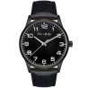 Zegarek Męski Paul Lorens PL20022A-1A5 na pasku skórzanym w kolorze Czarny/Czarny o szerokości 22/20mm