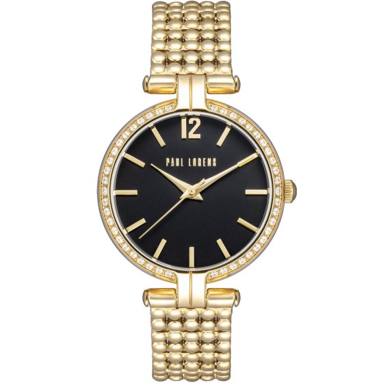 Zegarek Damski Paul Lorens PL11378B2-1D1 na bransolecie stalowej w kolorze Złoty/Złoty o szerokości 16