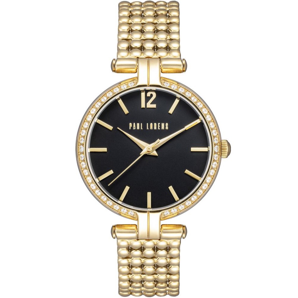 Zegarek Damski Paul Lorens PL11378B2-1D1 na bransolecie stalowej w kolorze Złoty/Złoty o szerokości 16