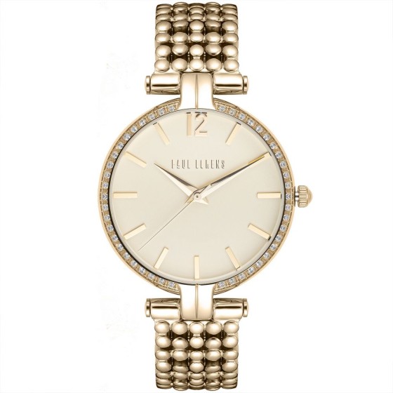 Zegarek Damski Paul Lorens PL11378B2-4D1 na bransolecie stalowej w kolorze Złoty/Złoty o szerokości 16