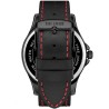 Zegarek Męski Paul Lorens PL8071A3-1A3 na pasku skórzanym w kolorze Czarny/Czarny/Przeszycia Czerwone o szerokości 22/20mm