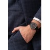 Zegarek Męski Paul Lorens PL11989A5-1A3 na pasku skórzanym w kolorze Czarny/Czarny o szerokości 20/18mm