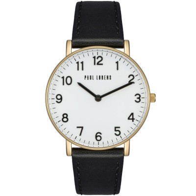 Zegarek Męski Paul Lorens PL11989A5-3A3 na pasku skórzanym w kolorze Złoty/Czarny o szerokości 20/18mm