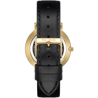 Zegarek Męski Paul Lorens PL11989A5-3A3 na pasku skórzanym w kolorze Złoty/Czarny o szerokości 20/18mm